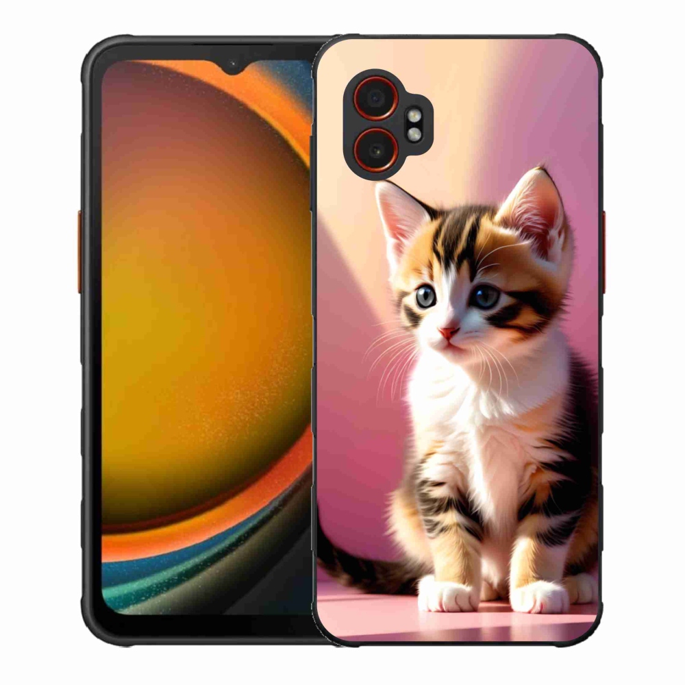 Gelový kryt mmCase na Samsung Galaxy Xcover 7 Pro - zvědavé kotě 2
