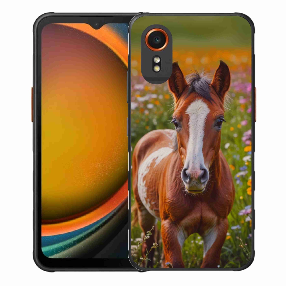 Gelový kryt mmCase na Samsung Galaxy Xcover 7 - roztomilé hříbě