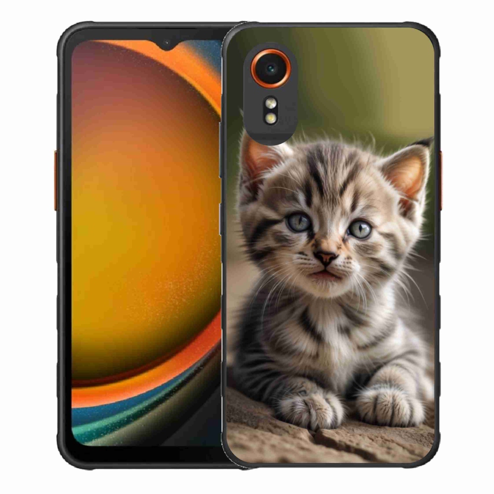 Gelový kryt mmCase na Samsung Galaxy Xcover 7 - roztomilé kotě 9