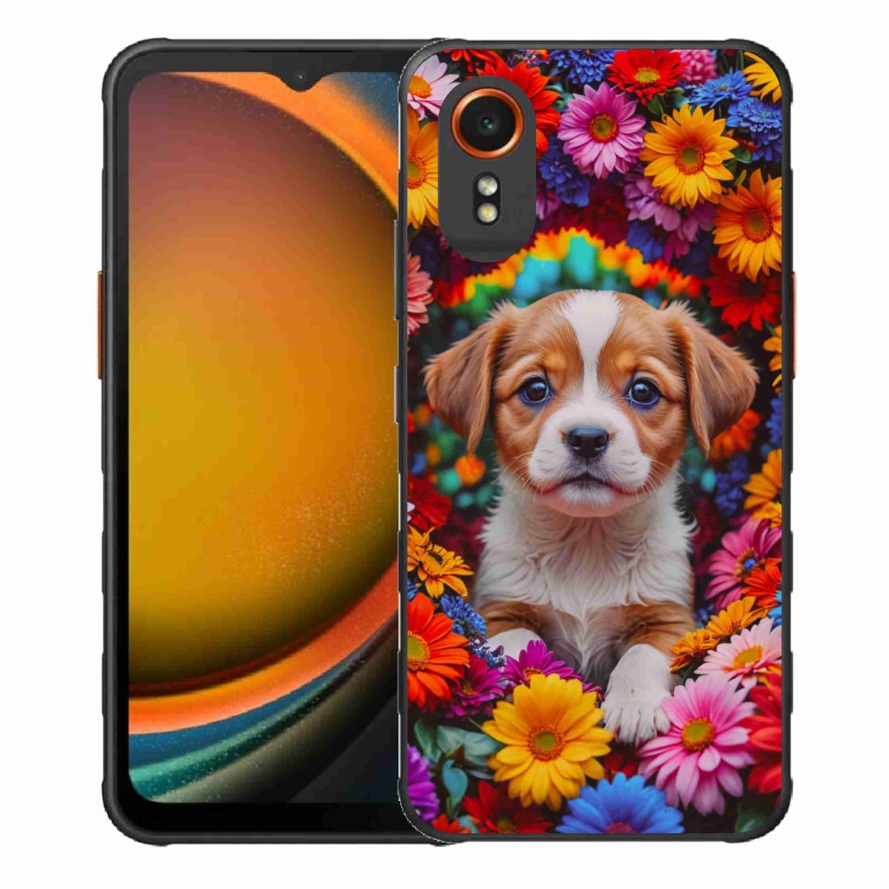 Gelový kryt mmCase na Samsung Galaxy Xcover 7 - roztomilé štěně