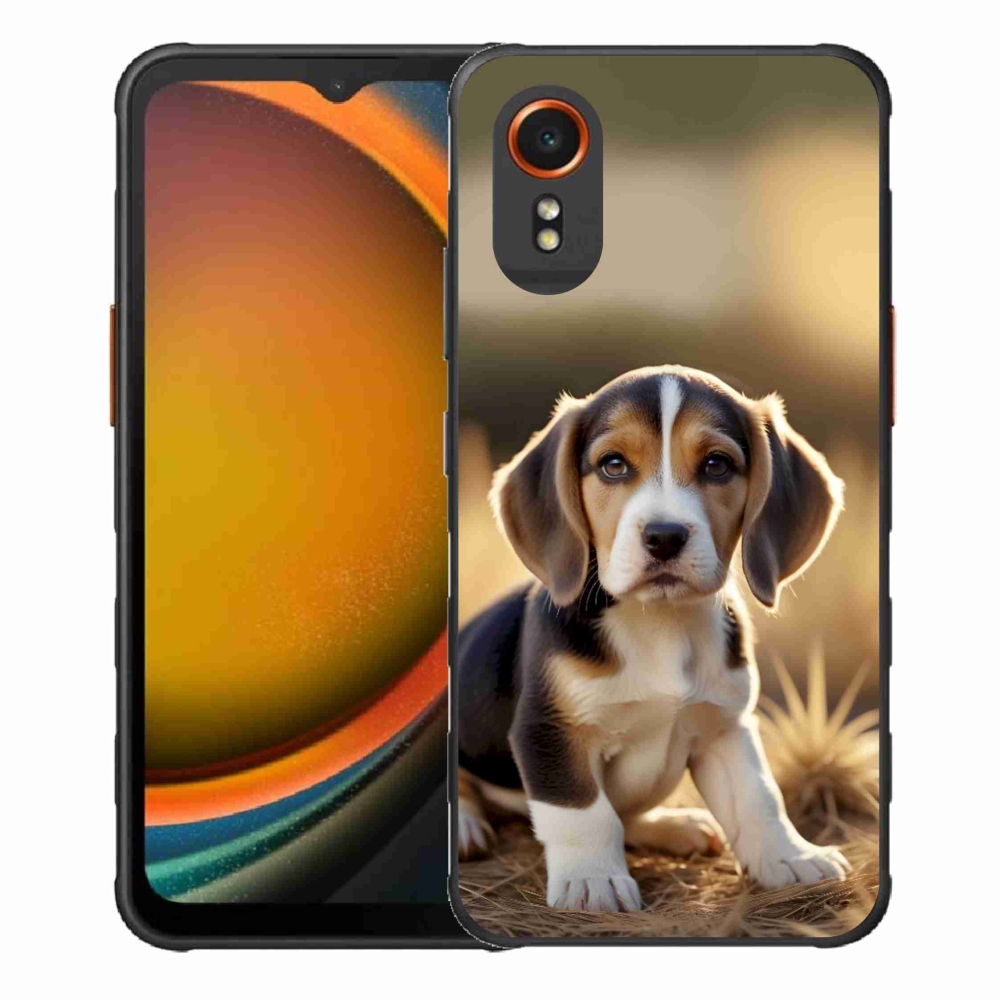 Gelový kryt mmCase na Samsung Galaxy Xcover 7 - roztomilý bígl