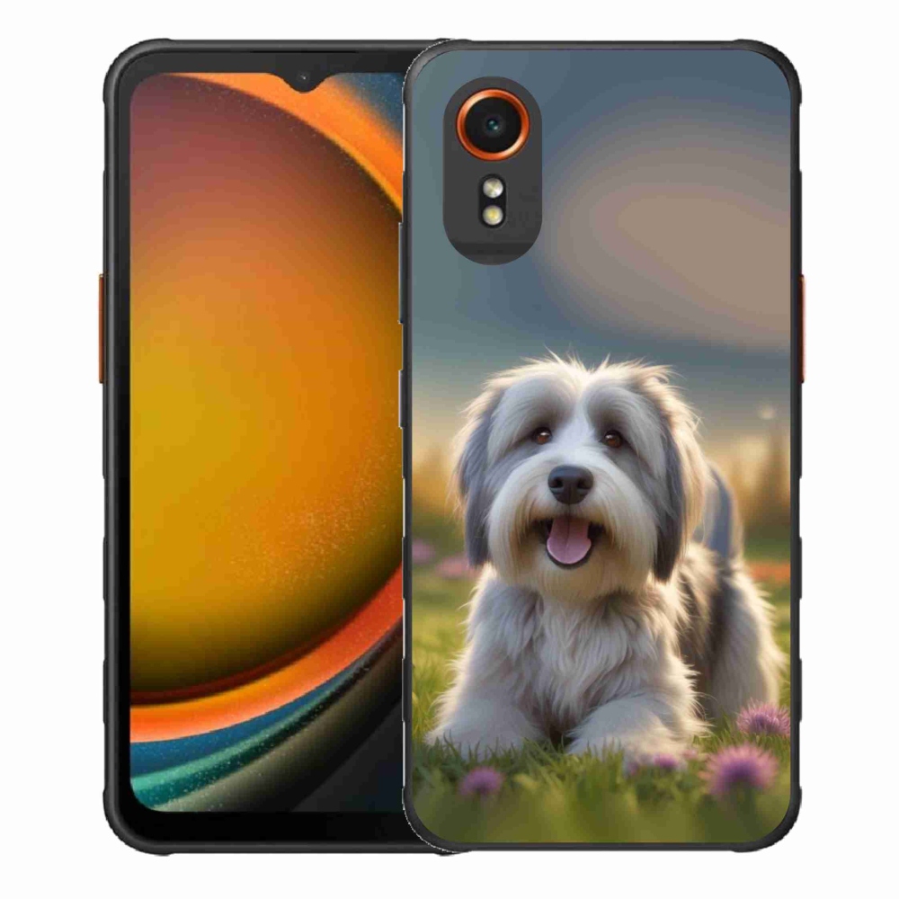 Gelový kryt mmCase na Samsung Galaxy Xcover 7 - roztomilý havanský psík