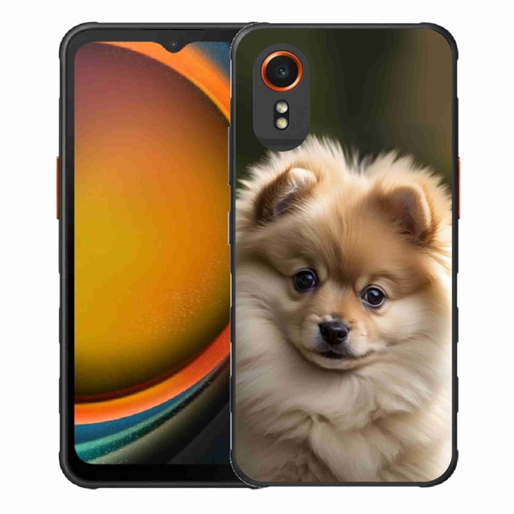 Gelový kryt mmCase na Samsung Galaxy Xcover 7 - roztomilý pomeranian 2