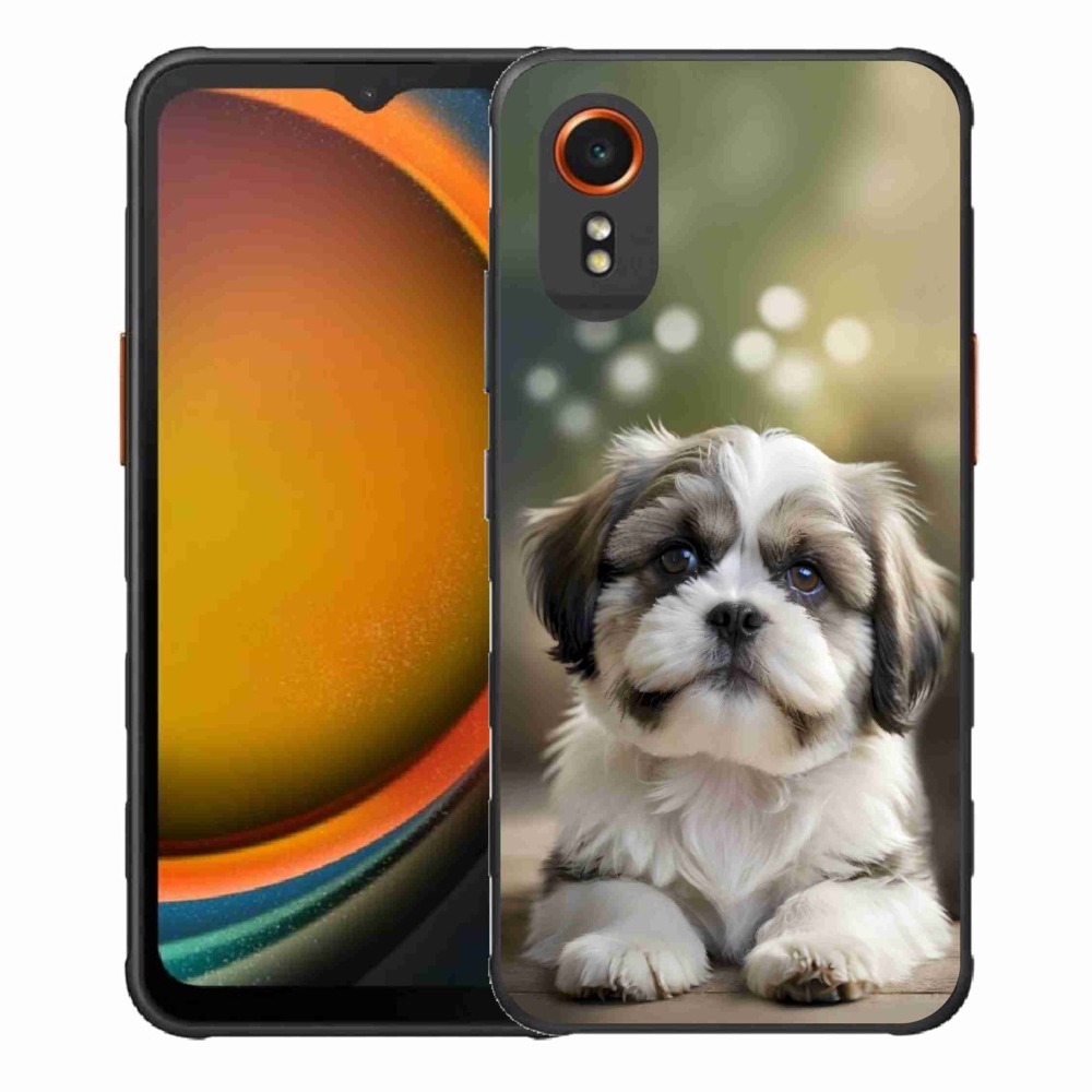 Gelový kryt mmCase na Samsung Galaxy Xcover 7 - roztomilý shih-tzu