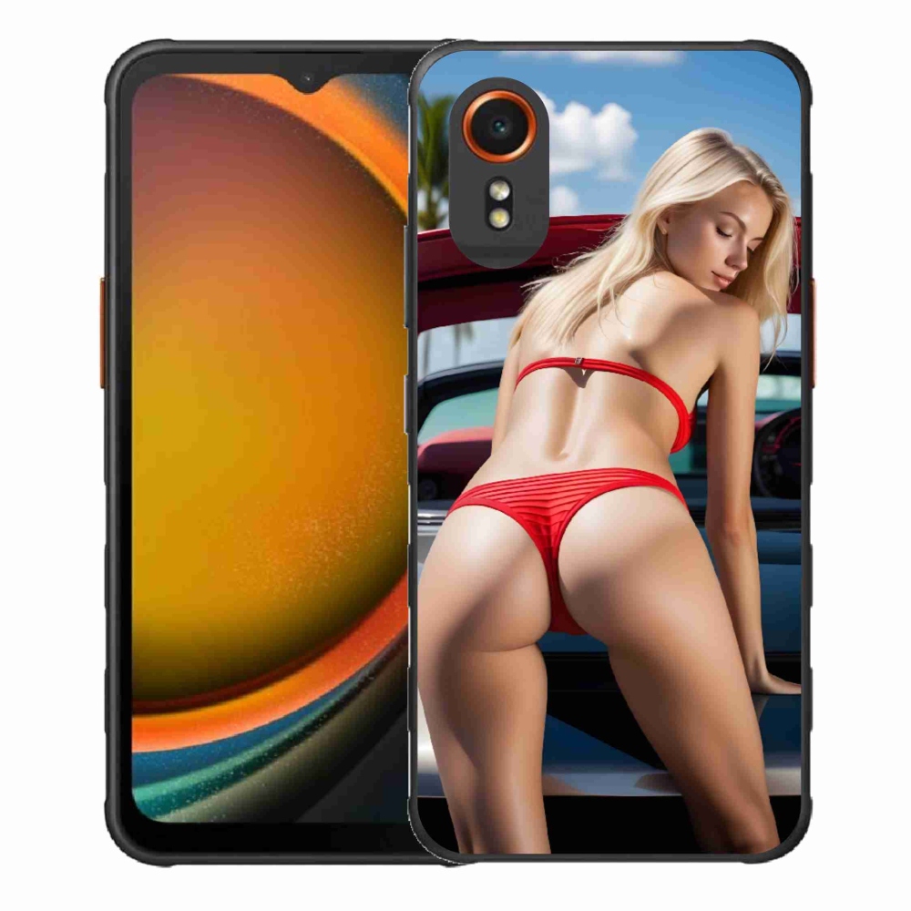 Gelový kryt mmCase na Samsung Galaxy Xcover 7 - sexy žena 2