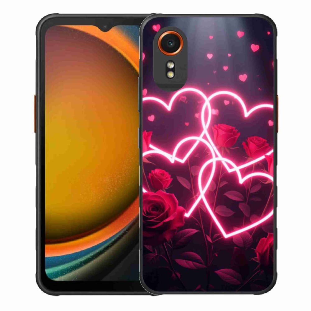 Gelový kryt mmCase na Samsung Galaxy Xcover 7 - srdce lásky