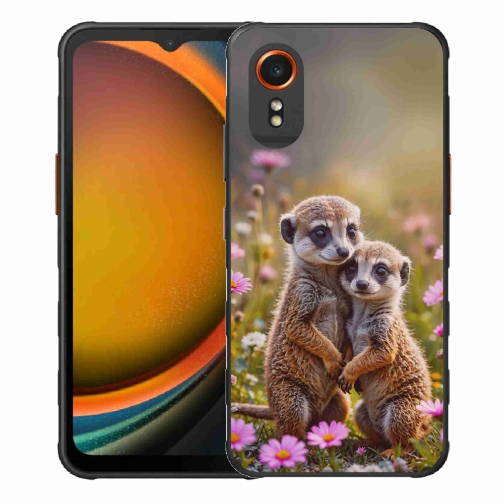 Gelový kryt mmCase na Samsung Galaxy Xcover 7 - surikatí duo