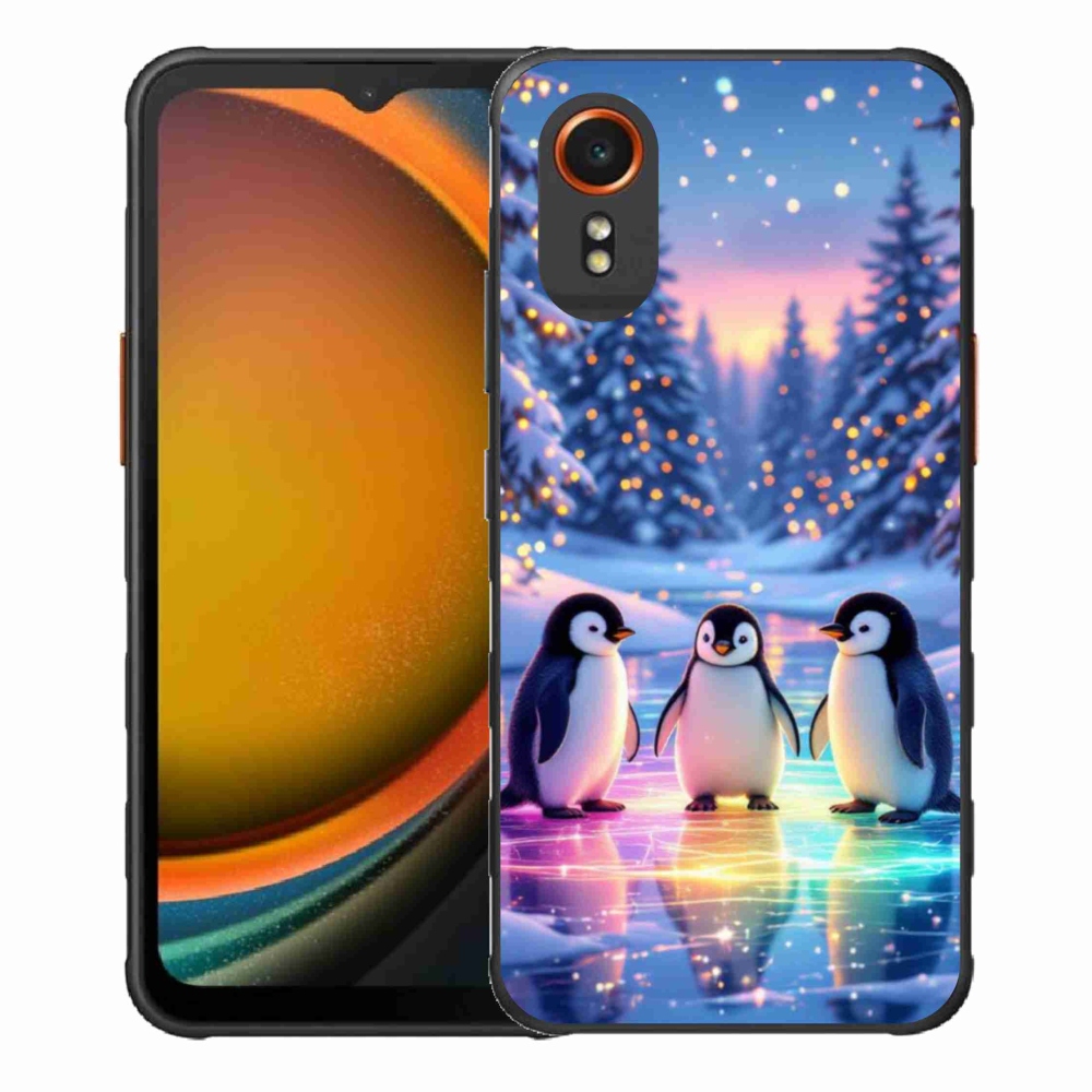 Gelový kryt mmCase na Samsung Galaxy Xcover 7 - tučnáci