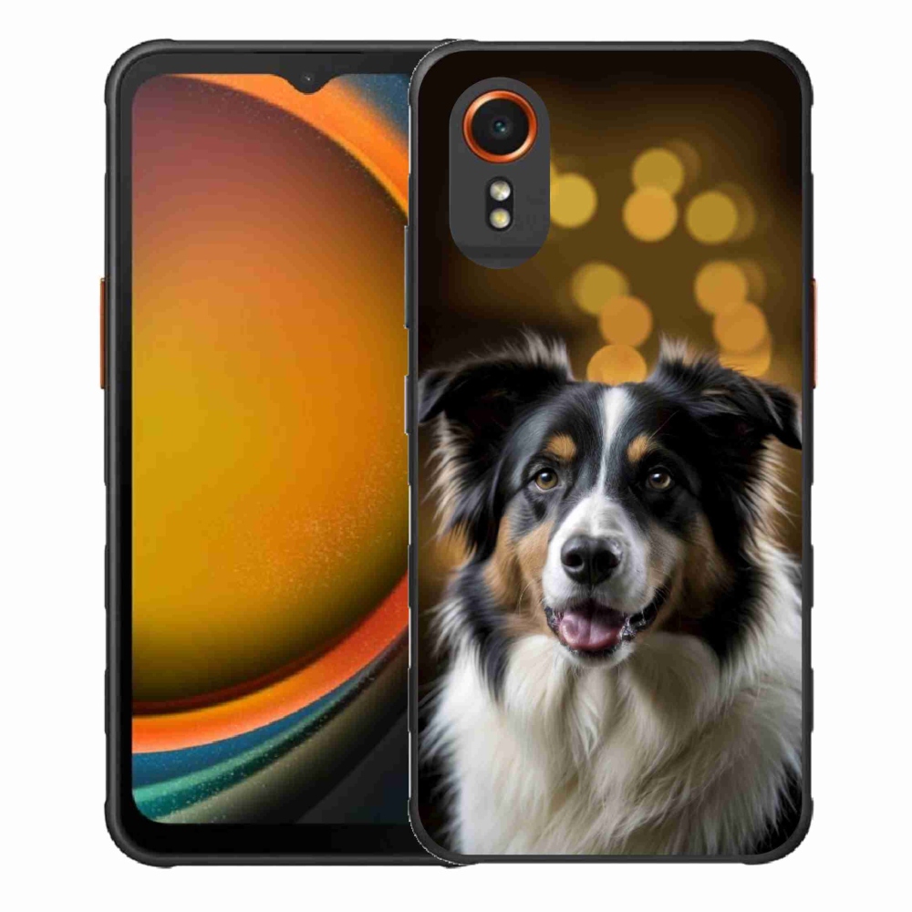 Gelový kryt mmCase na Samsung Galaxy Xcover 7 - usměvavý australský ovčák