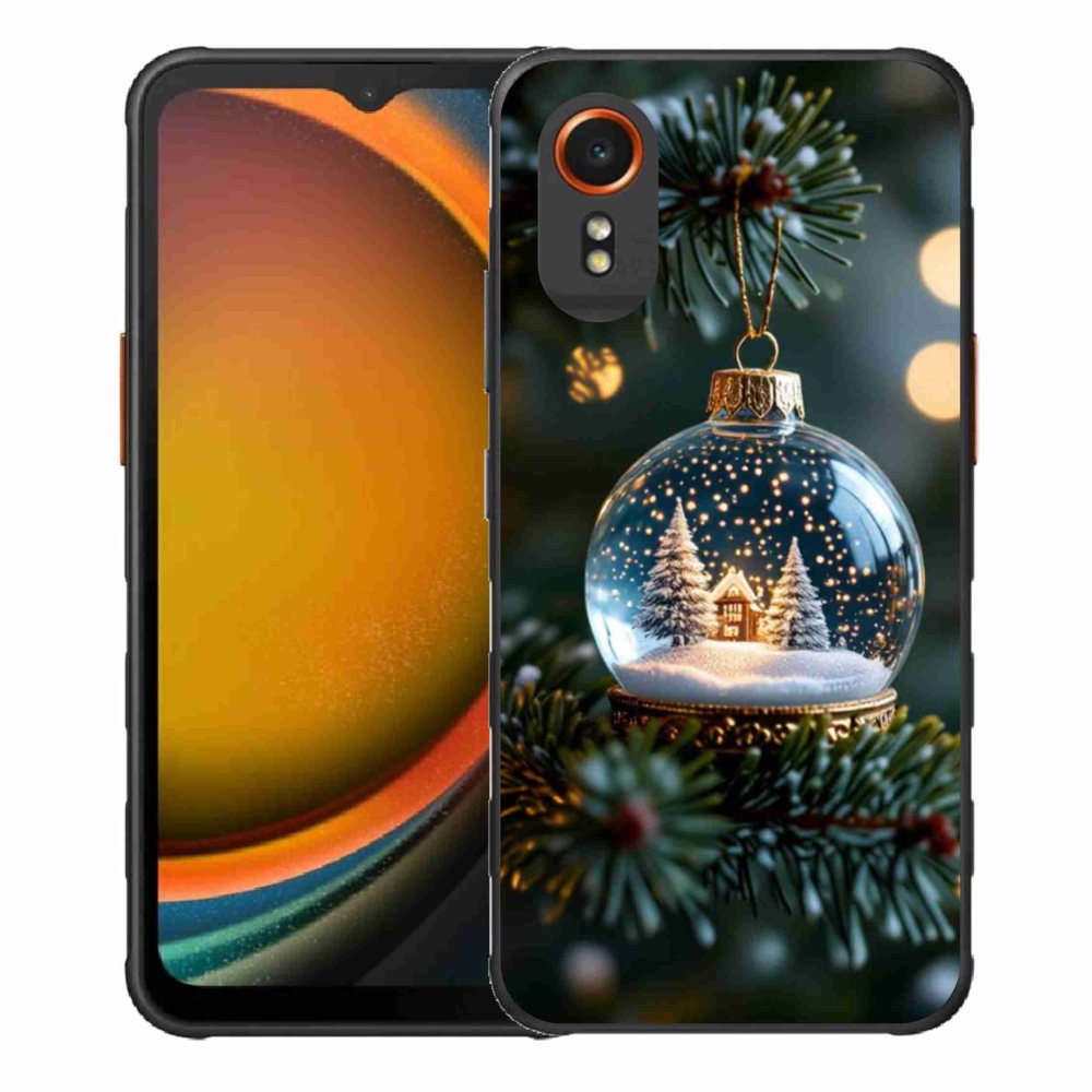 Gelový kryt mmCase na Samsung Galaxy Xcover 7 - vánoční koule 2