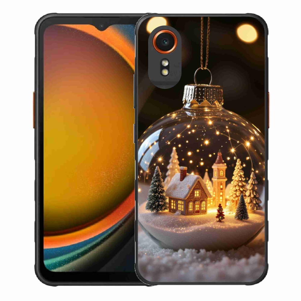Gelový kryt mmCase na Samsung Galaxy Xcover 7 - vánoční koule 3