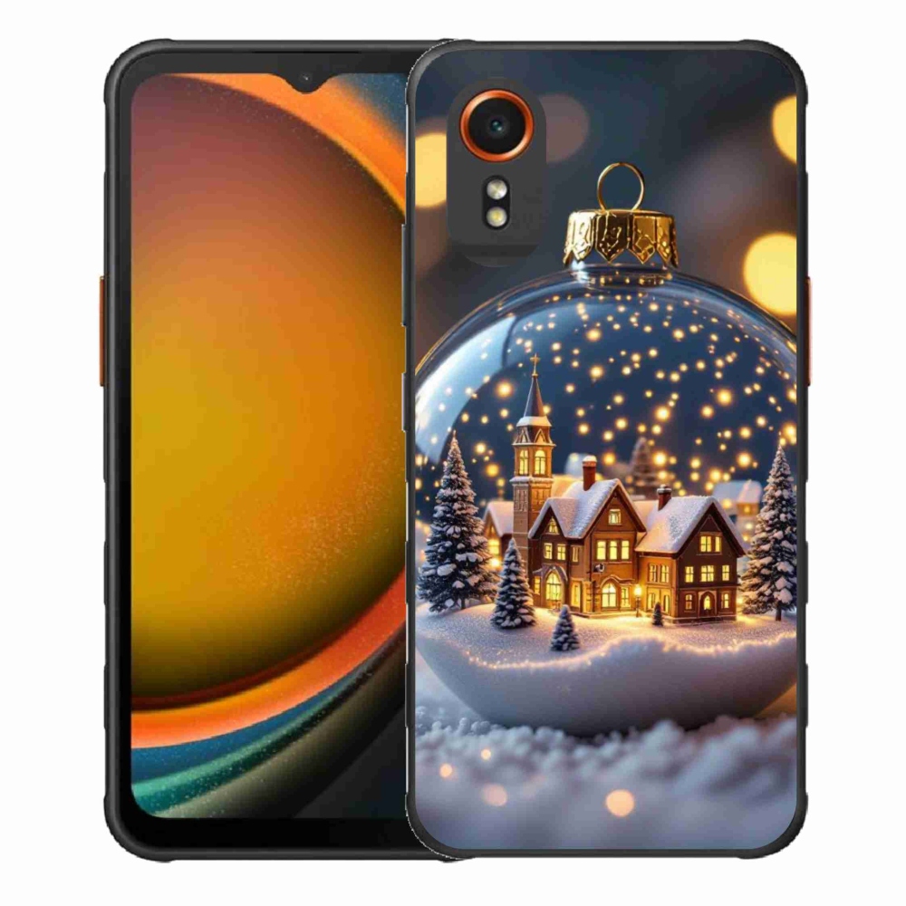 Gelový kryt mmCase na Samsung Galaxy Xcover 7 - vánoční koule 4