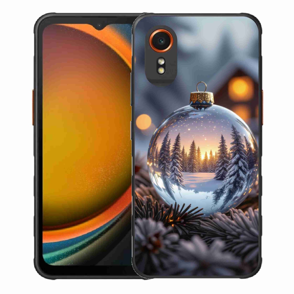 Gelový kryt mmCase na Samsung Galaxy Xcover 7 - vánoční ozdoba
