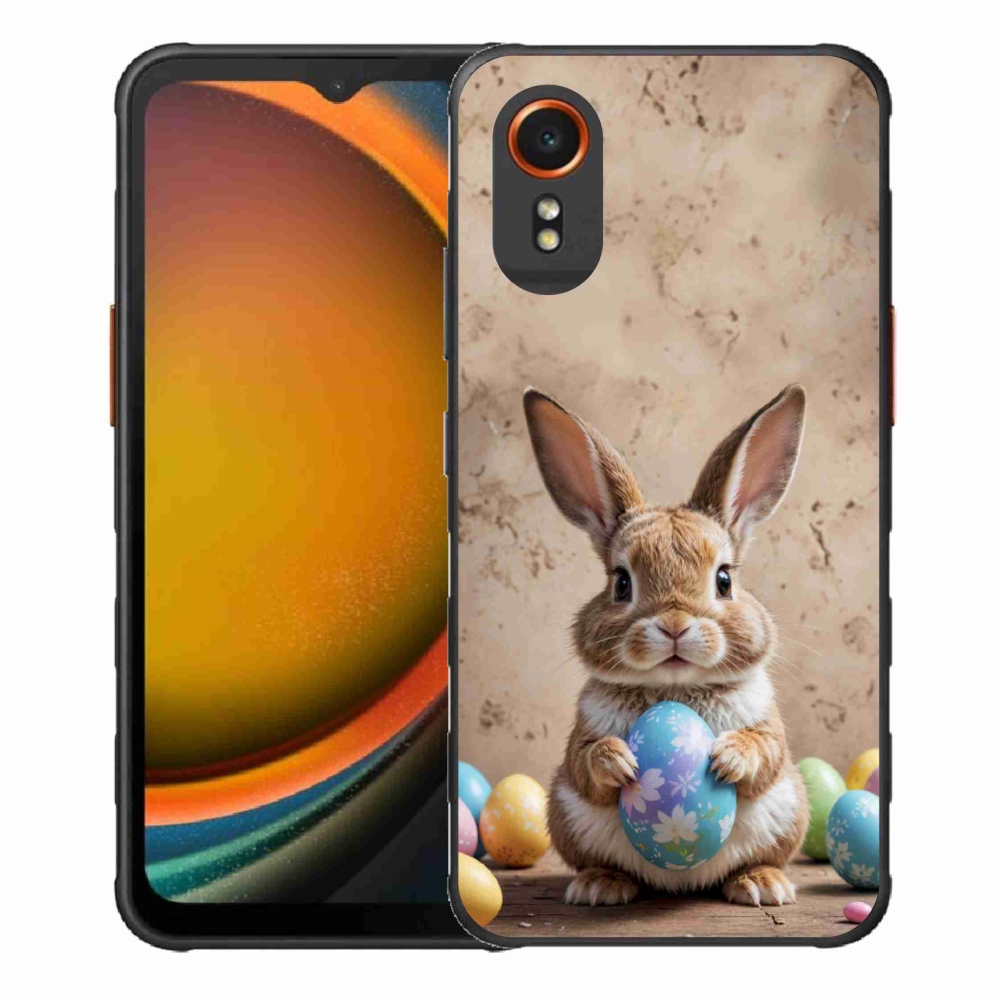 Gelový kryt mmCase na Samsung Galaxy Xcover 7 - velikonoční králíček