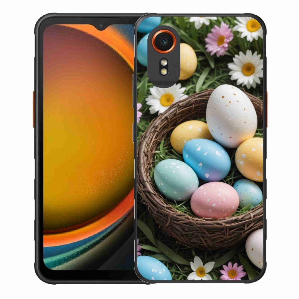 Gelový kryt mmCase na Samsung Galaxy Xcover 7 - velikonoční vajíčka 2