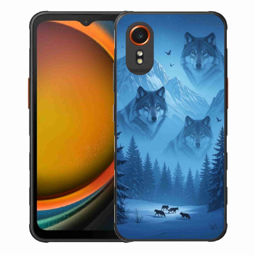 Gelový kryt mmCase na Samsung Galaxy Xcover 7 - vlčí smečka