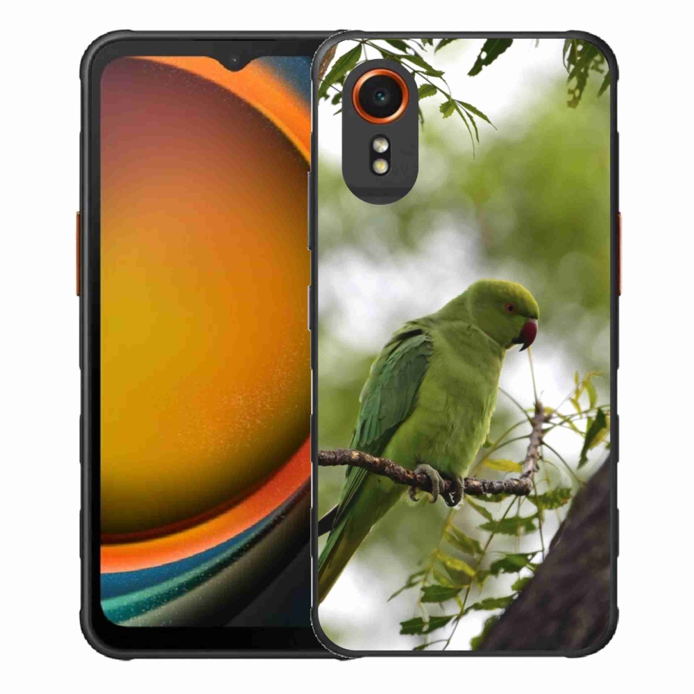 Gelový kryt mmCase na Samsung Galaxy Xcover 7 - zelený papoušek