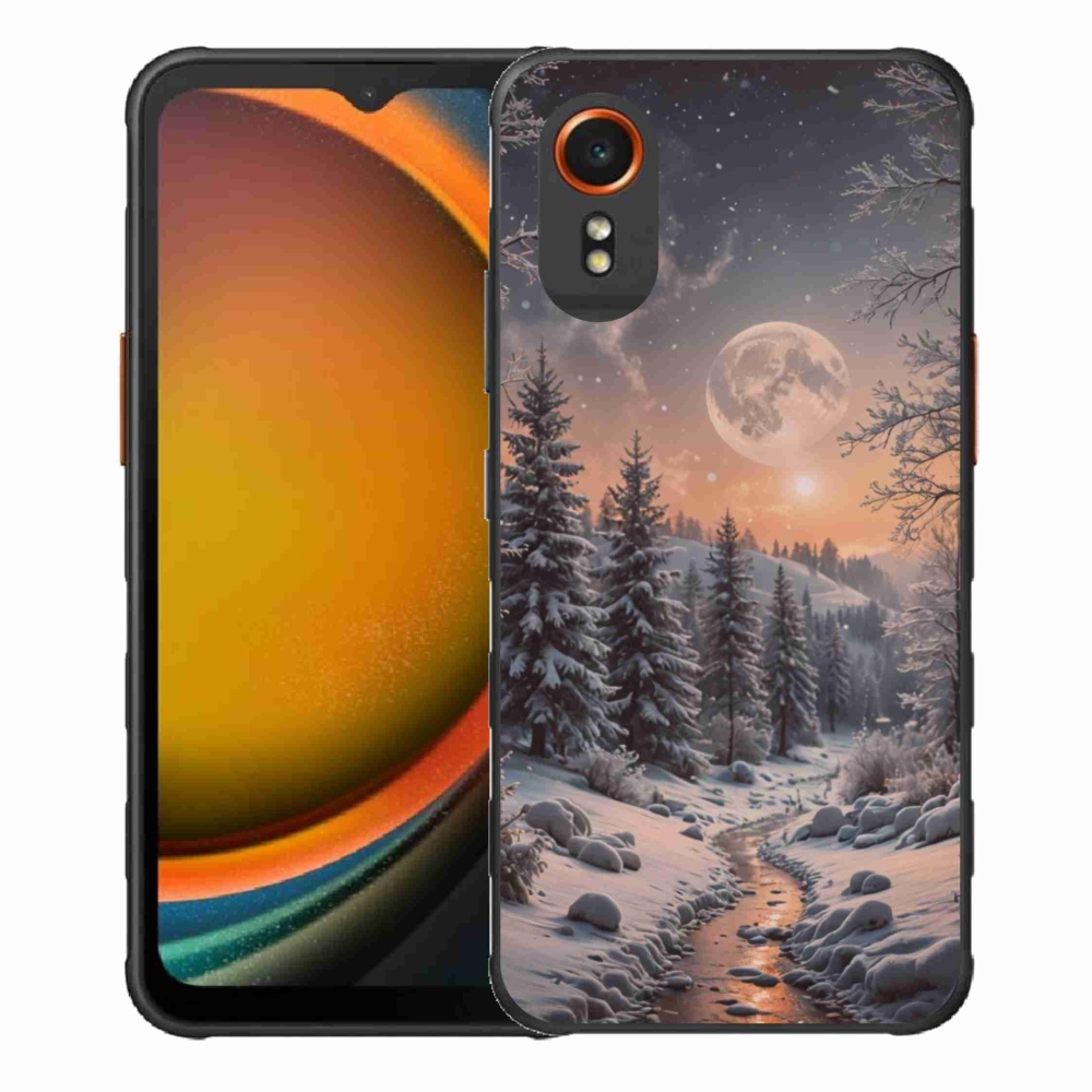Gelový kryt mmCase na Samsung Galaxy Xcover 7 - zimní krajina 2