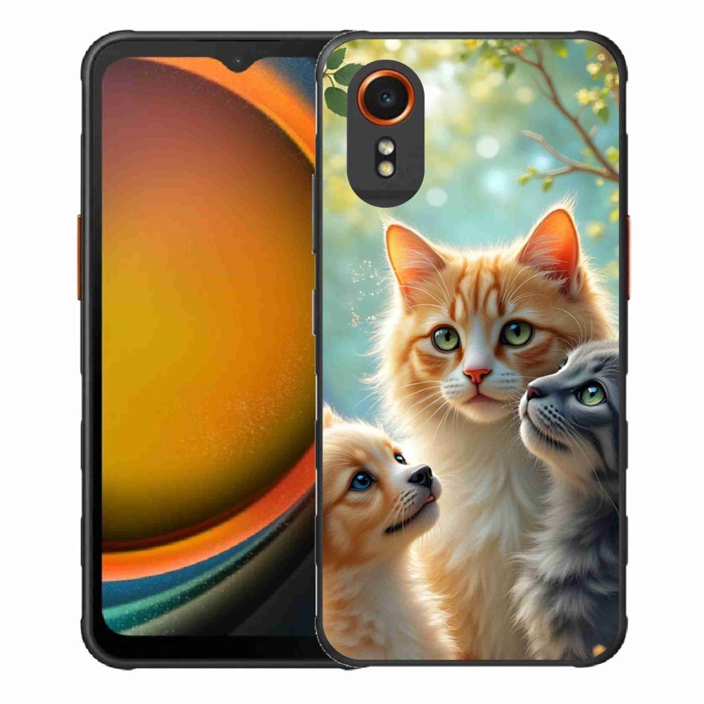 Gelový kryt mmCase na Samsung Galaxy Xcover 7 - zvířecí přátelství 2