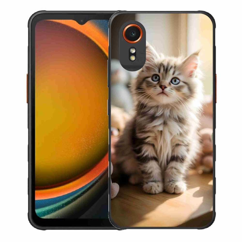 Gelový kryt mmCase na Samsung Galaxy Xcover7 - roztomilé kotě 10