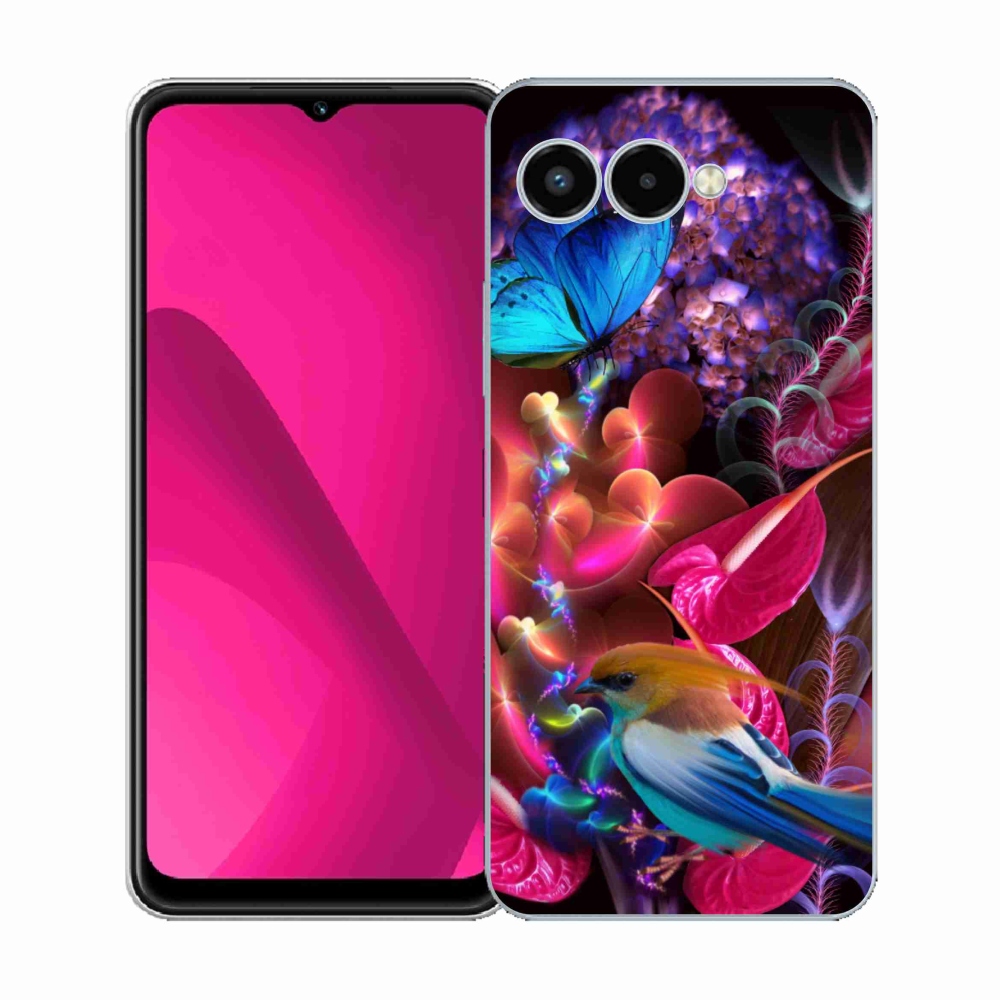 Gelový kryt mmCase na T-Mobile T Phone 3 - barevné květiny