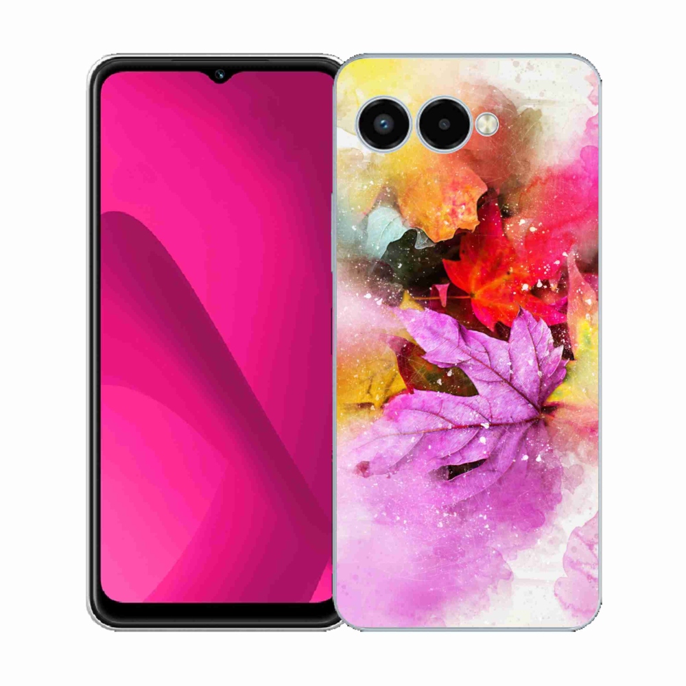 Gelový kryt mmCase na T-Mobile T Phone 3 - barevné listy