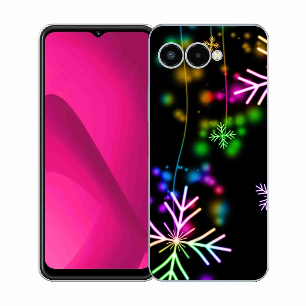 Gelový kryt mmCase na T-Mobile T Phone 3 - barevné vločky