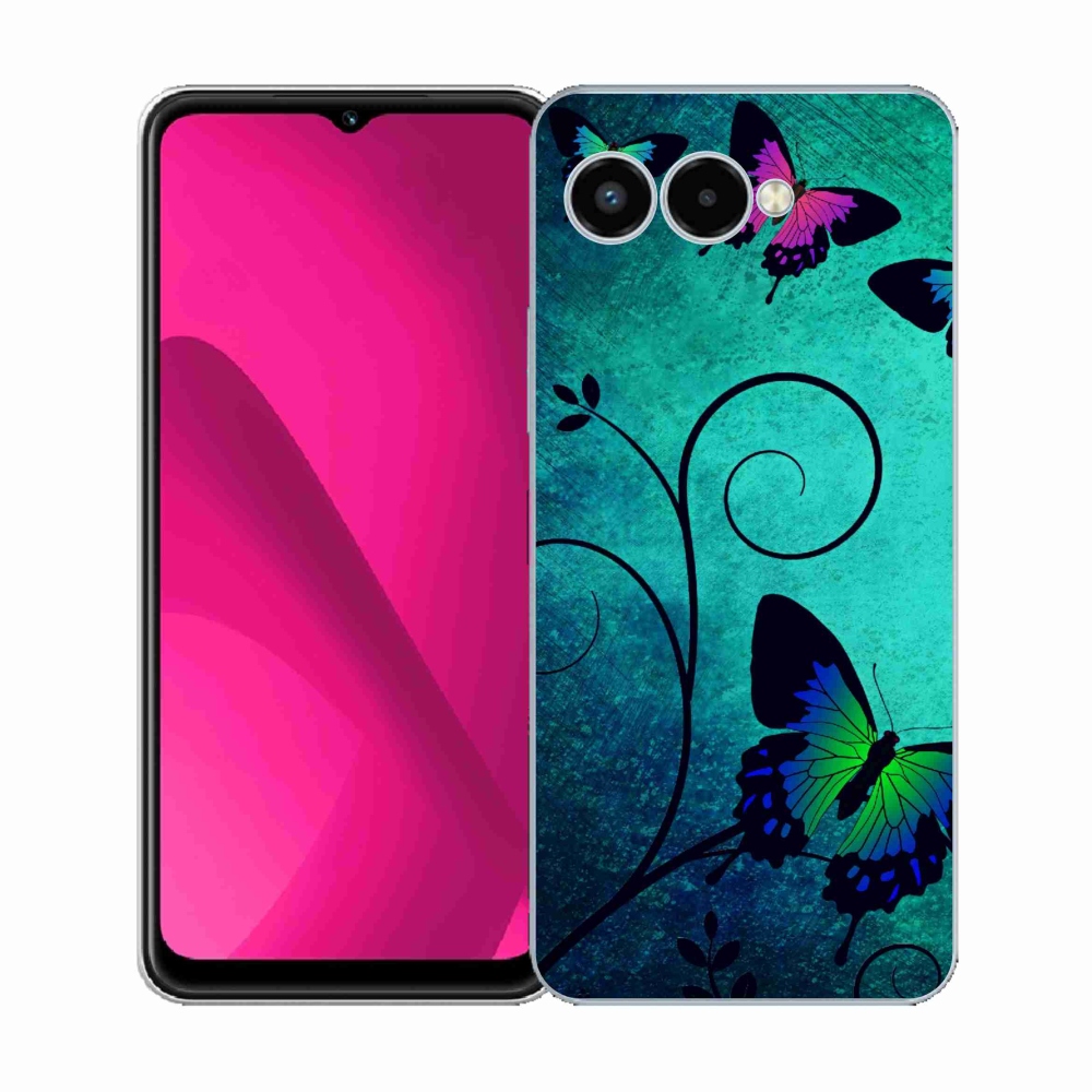 Gelový kryt mmCase na T-Mobile T Phone 3 - barevní motýli