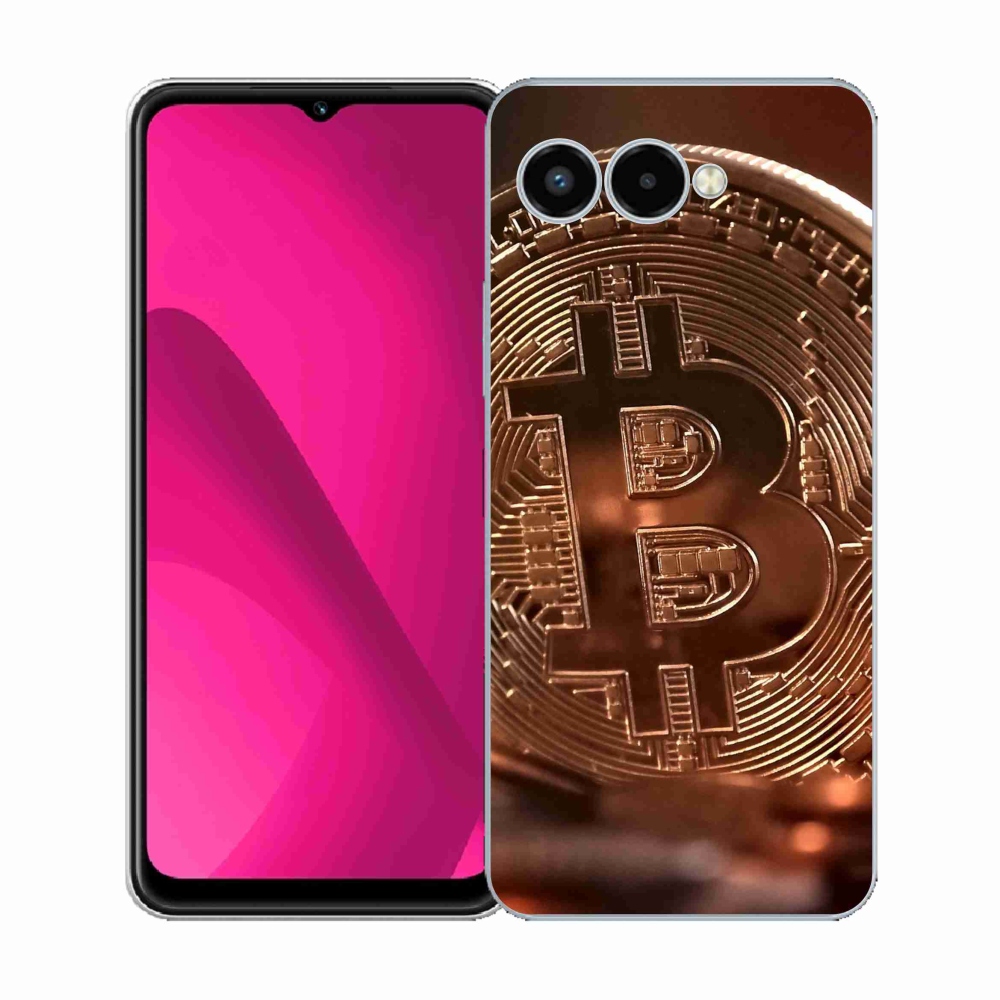 Gelový kryt mmCase na T-Mobile T Phone 3 - bitcoin