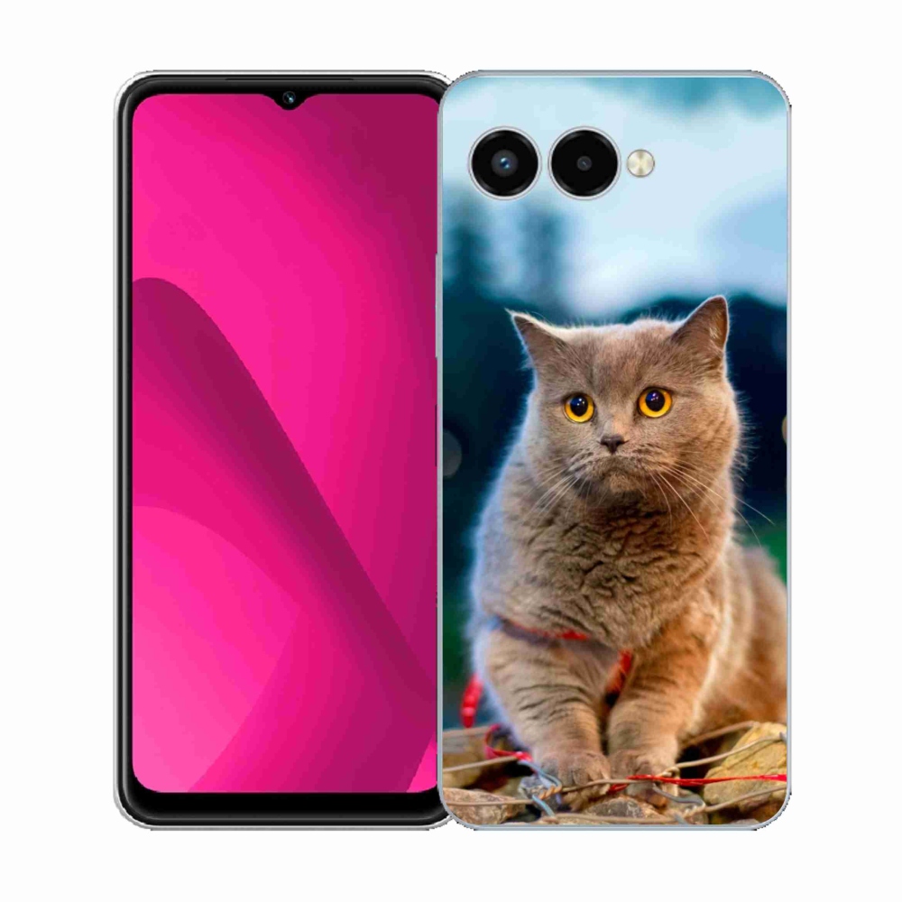 Gelový kryt mmCase na T-Mobile T Phone 3 - britská modrá 2
