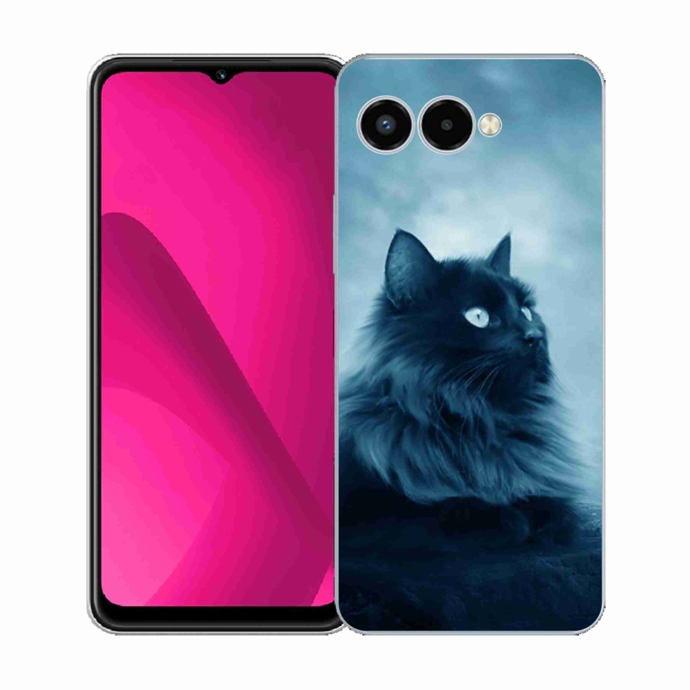 Gelový kryt mmCase na T-Mobile T Phone 3 - černá kočka 1
