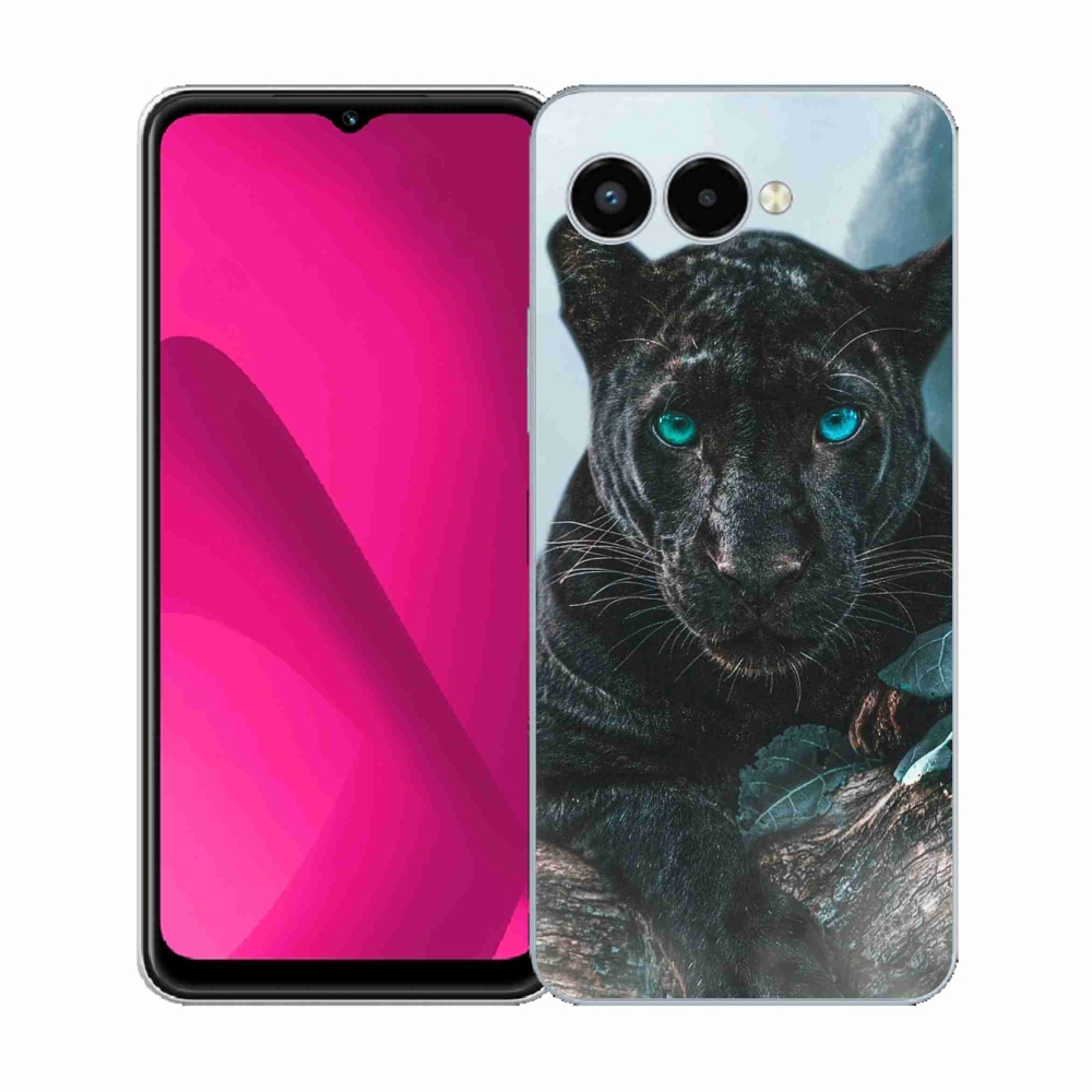 Gelový kryt mmCase na T-Mobile T Phone 3 - černý panter
