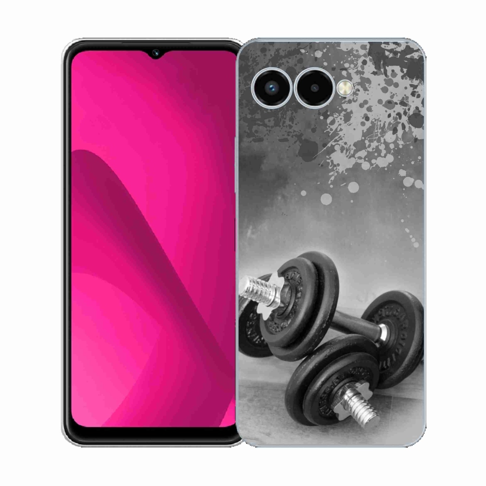 Gelový kryt mmCase na T-Mobile T Phone 3 - činky 1