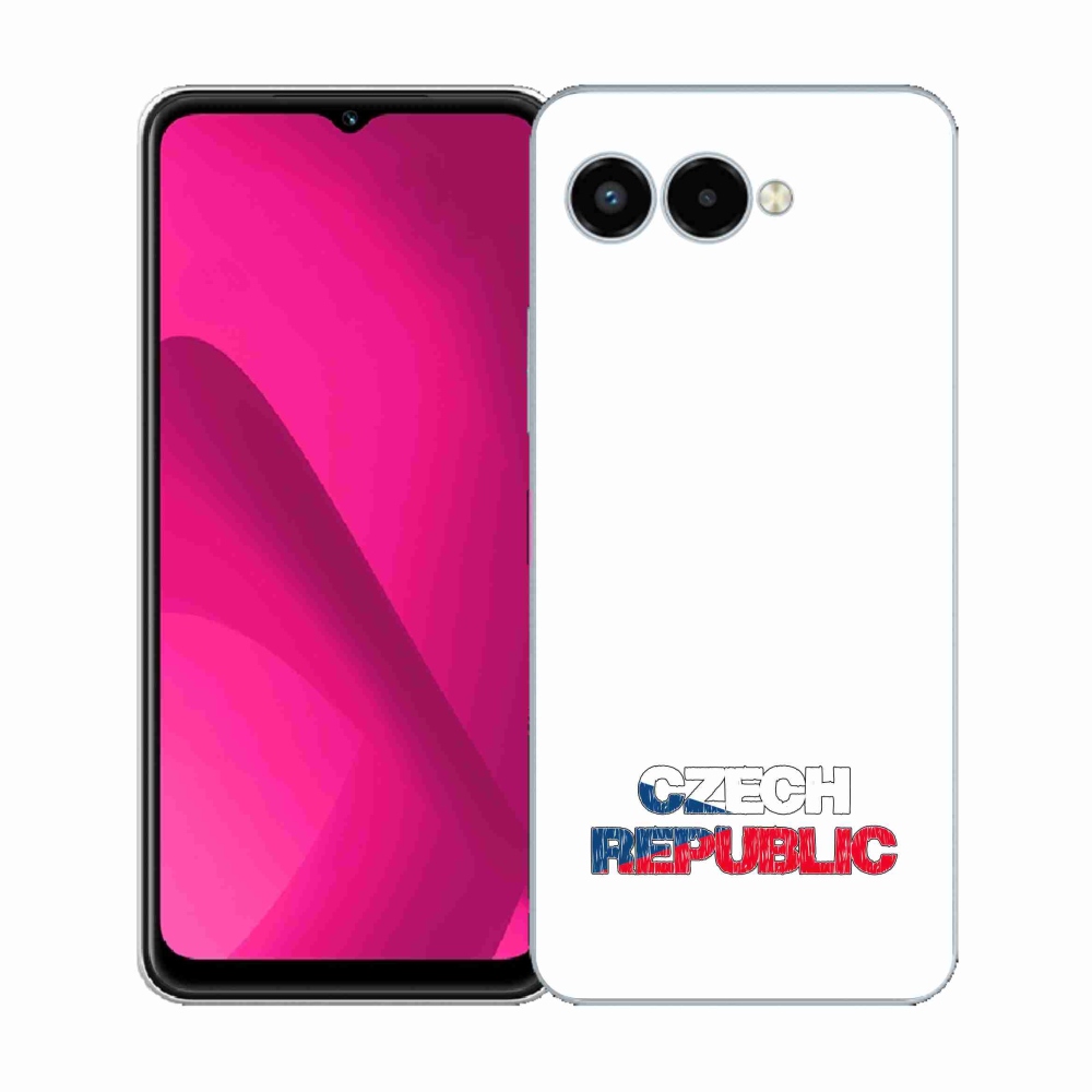 Gelový kryt mmCase na T-Mobile T Phone 3 - Czech Republic bílé pozadí