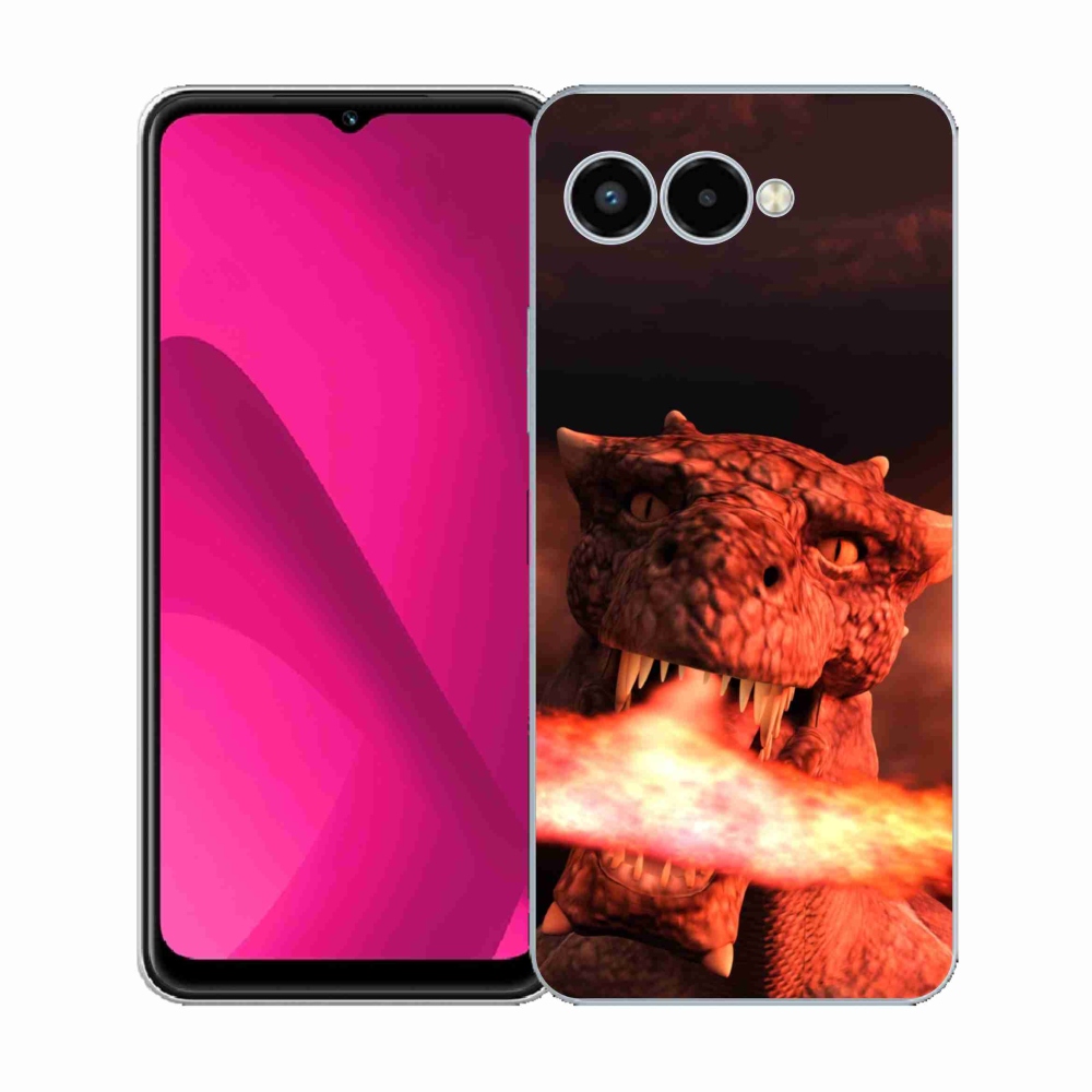 Gelový kryt mmCase na T-Mobile T Phone 3 - drak