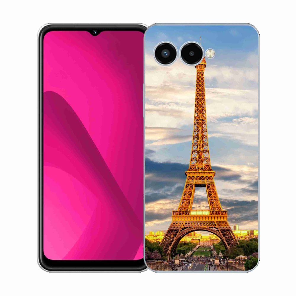Gelový kryt mmCase na T-Mobile T Phone 3 - eiffelova věž 3