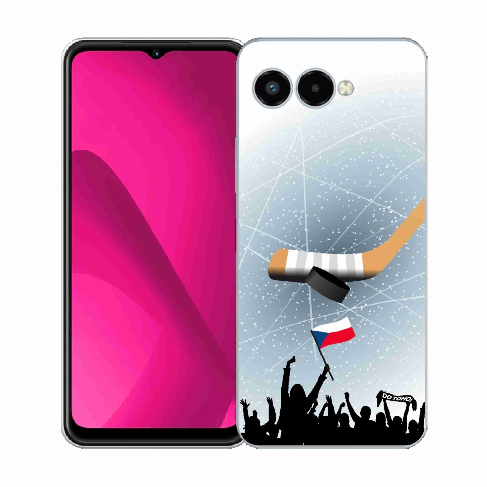 Gelový kryt mmCase na T-Mobile T Phone 3 - fanoušci hokeje