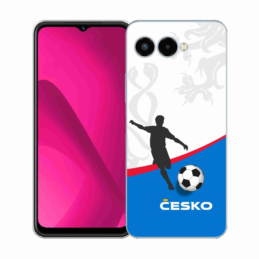 Gelový kryt mmCase na T-Mobile T Phone 3 - fotbal Česko 1