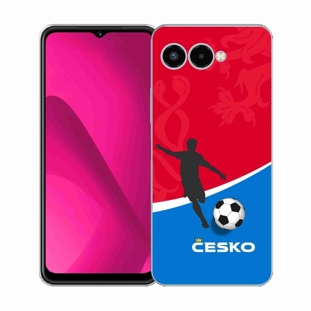 Gelový kryt mmCase na T-Mobile T Phone 3 - fotbal Česko