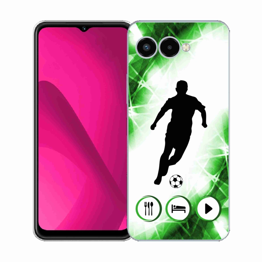 Gelový kryt mmCase na T-Mobile T Phone 3 - fotbalista