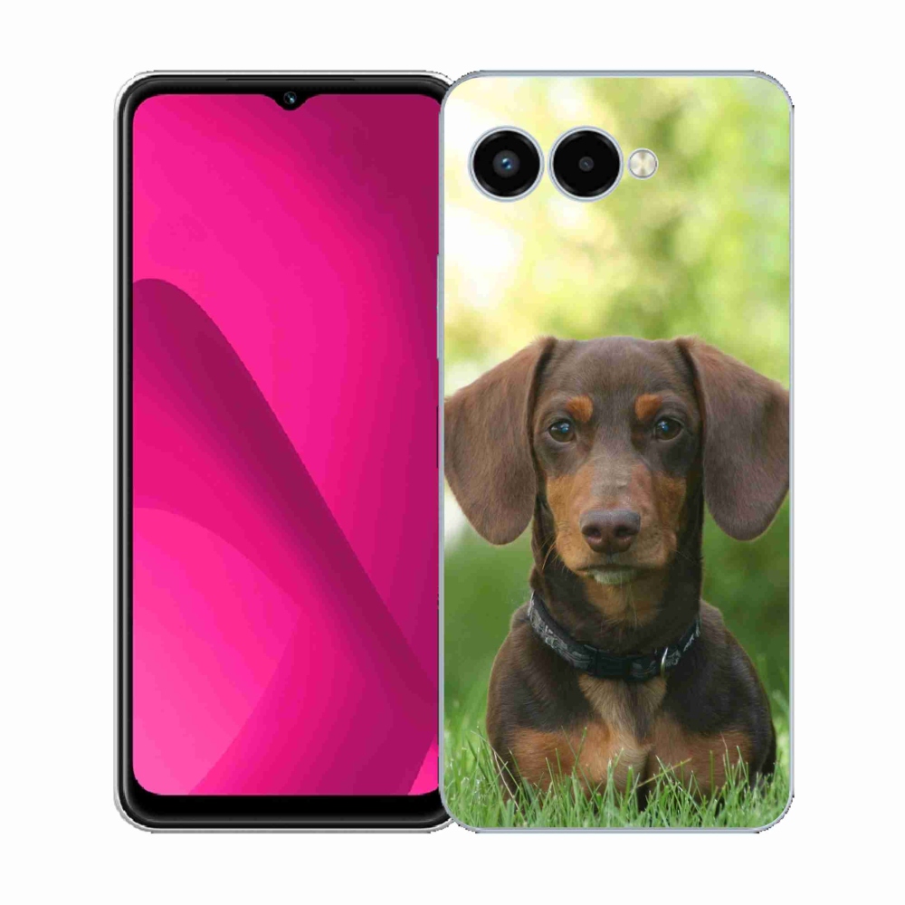 Gelový kryt mmCase na T-Mobile T Phone 3 - hnědý jezevčík