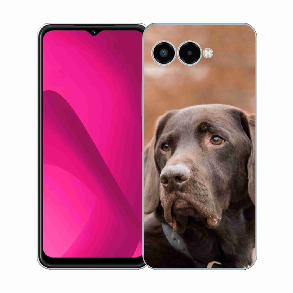 Gelový kryt mmCase na T-Mobile T Phone 3 - hnědý labrador