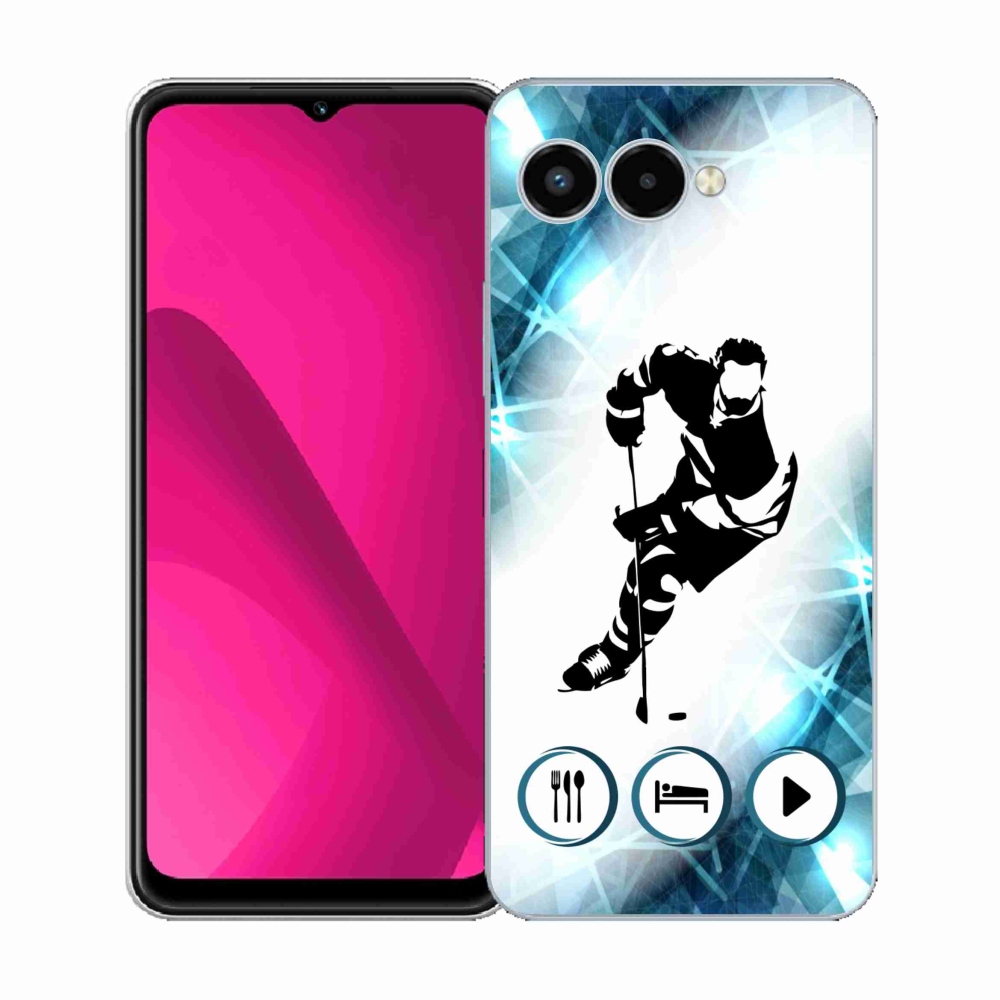 Gelový kryt mmCase na T-Mobile T Phone 3 - hokej 1