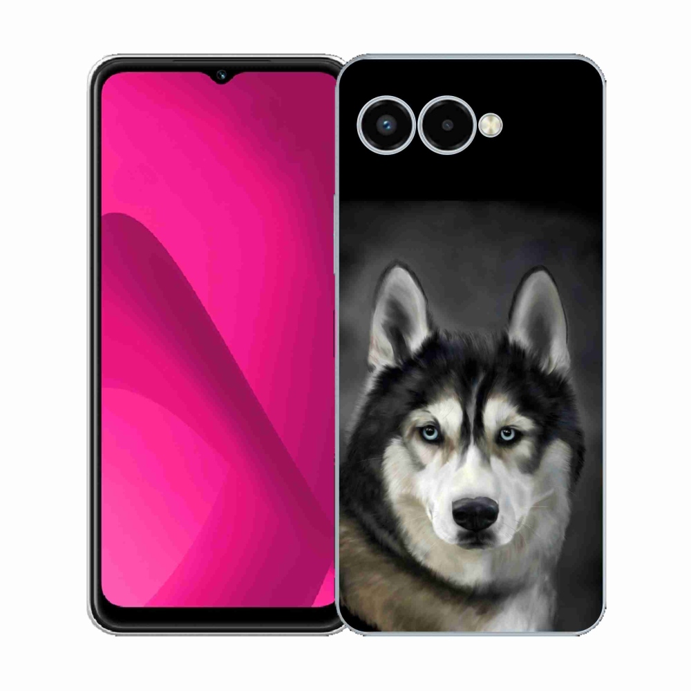 Gelový kryt mmCase na T-Mobile T Phone 3 - husky