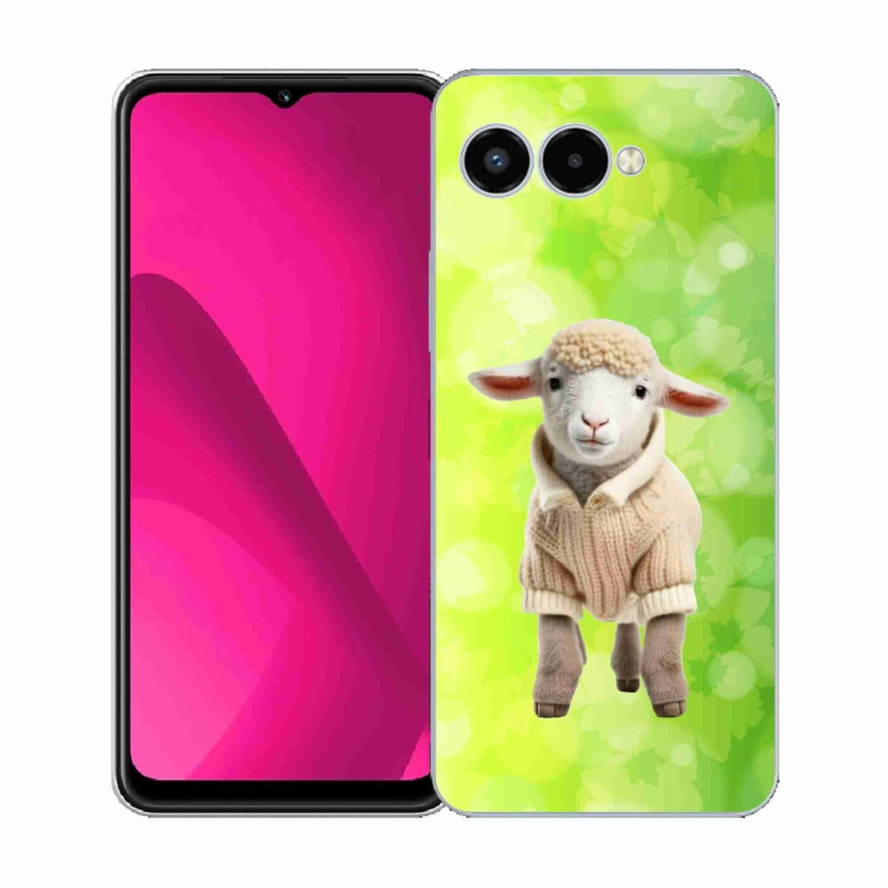 Gelový kryt mmCase na T-Mobile T Phone 3 - jehně ve svetru