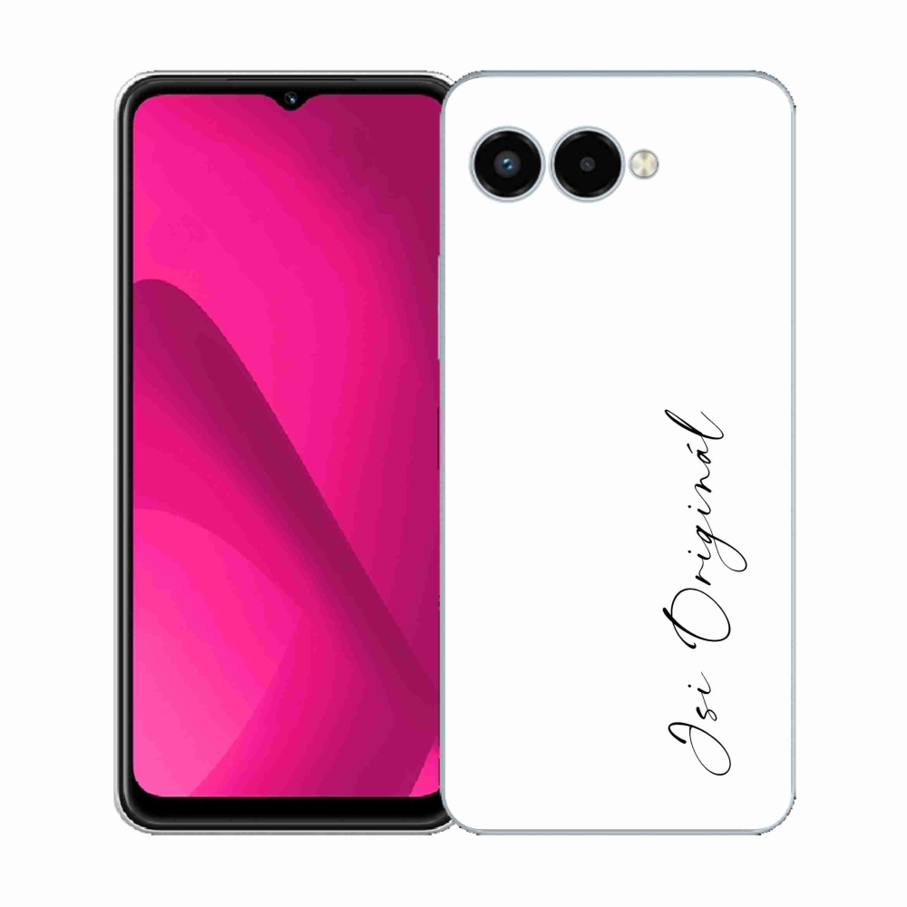 Gelový kryt mmCase na T-Mobile T Phone 3 - jsi originál bílé pozadí