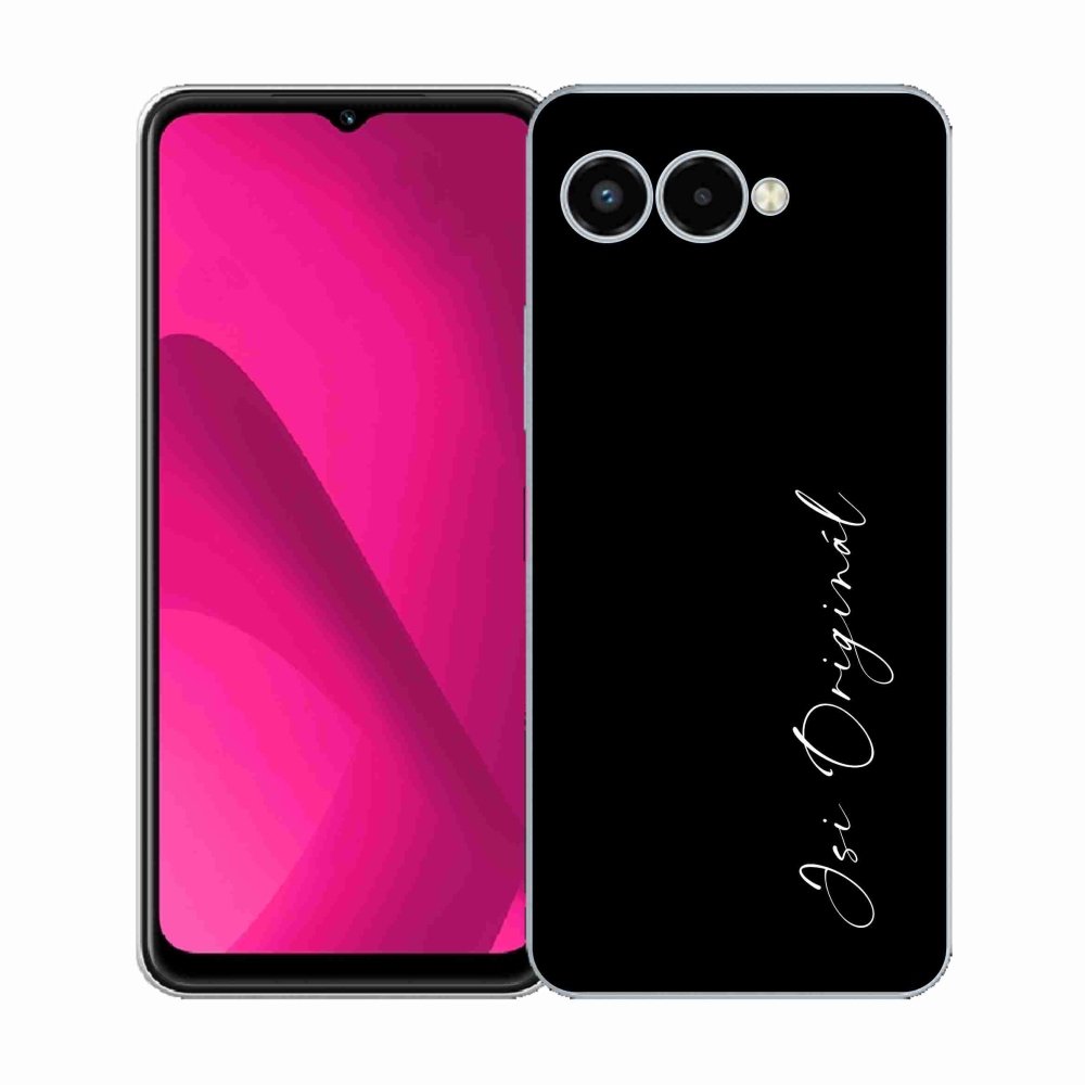 Gelový kryt mmCase na T-Mobile T Phone 3 - jsi originál černé pozadí