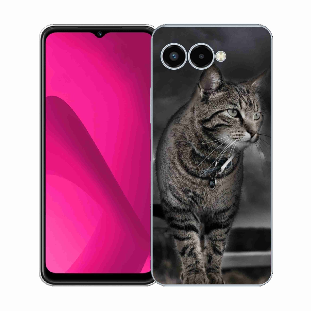 Gelový kryt mmCase na T-Mobile T Phone 3 - kočka