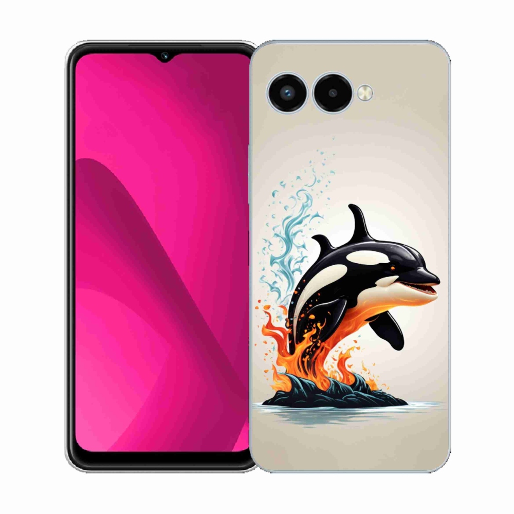 Gelový kryt mmCase na T-Mobile T Phone 3 - kosatka