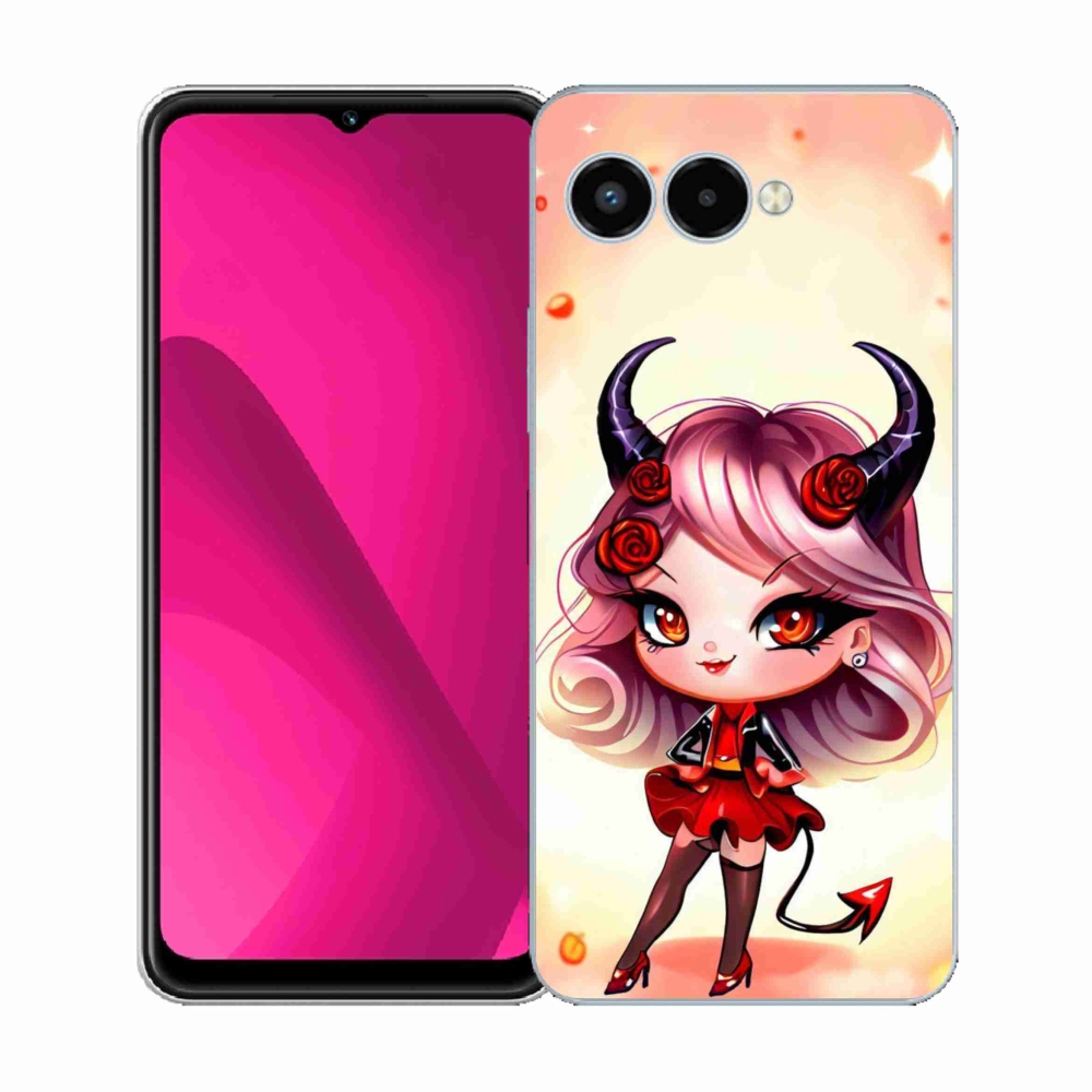 Gelový kryt mmCase na T-Mobile T Phone 3 - kreslená čertice